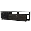 Alphamoebel 5071 Artem TV-meubel tafel tv-tafel tv-tafel board voor woonkamer, hout, wijnbruin, donkergrijs, marmerlook…