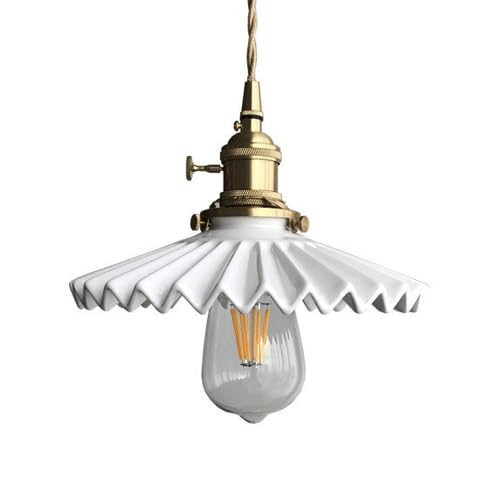 Lustre à tête unique E27 lampe céramique suspension pour chambre