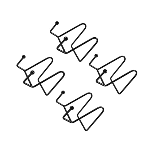 STOBAZA 4Pcs Metal Display Stands for Plates Artwork Books Iron Tabletop Organizer for Decorative Storage for Home Decor Events