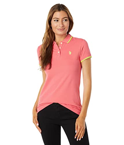 Polo Classic Stretch U.S. Polo Assn. en maille extensible Calypso Coral