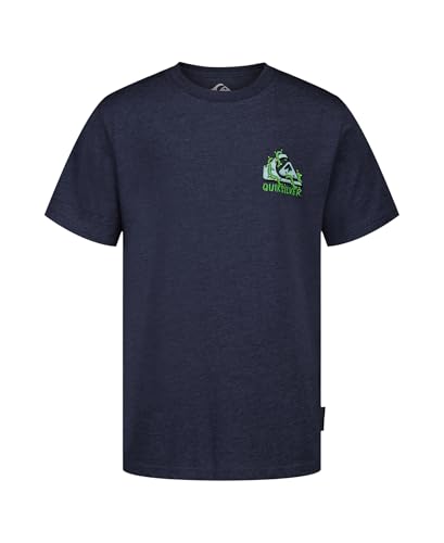 Image of Quiksilver Boys' Short Sleeve Logo Graphic T-Shirt, Soft & Comfortable, Regular Fit