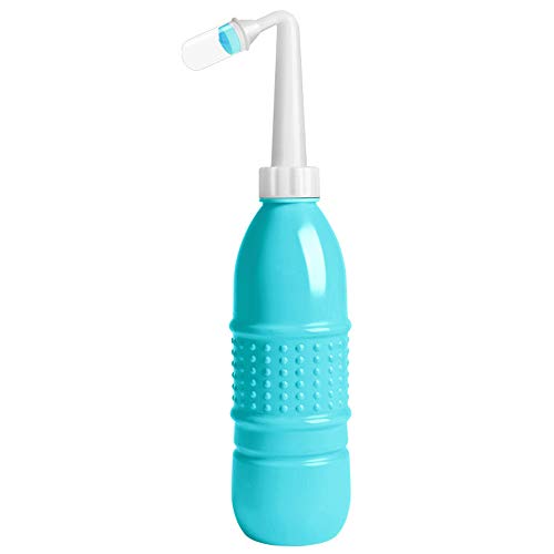 MOONIGHT portable bidet sprayer, handheld peri bottle postpartum, 500ml and ligtweight cleaning tool (Green)