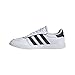 adidas Women's Breaknet Sleek Sneaker, White/Black/Gold Metallic, 8.5