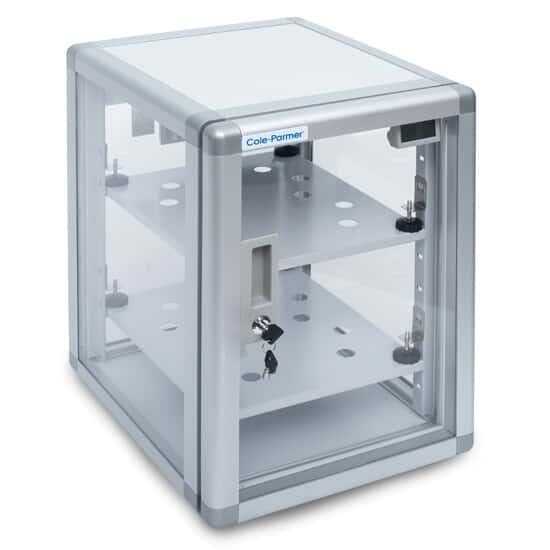 Cole-Parmer Automatic Desiccator Cabinet, 25 to 50% RH, Two Shelves: 70 L