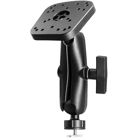 WINDFRD Fish Finder Mount, Track Ball with T-Bolt Attachment, Marine Electronic/Depth Finder Mount with 1.5" / C Size Ball for Boat, Compatible with Garmin, Lowrance and More Cover