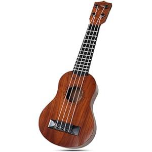 Raimy 17in Kids Ukulele Guitar – 4 Strings Mini Guitar Children Musical Instruments Educational Toys with Picks for Toddler Kids Boys Girls Beginner (Mahogany)