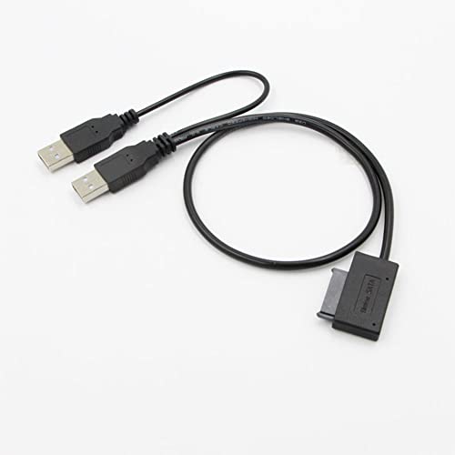Cable SATA Slimline con alimentación USB 2.0 negro miniatura 4