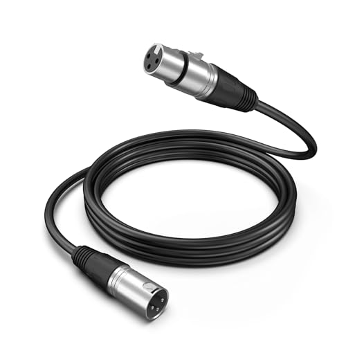 Image of FIFINE XLR Microphone Cable, 5.9ft Male to Female Mic Cord for Studio Recording, Balanced 3-Pin Cable Compatible with XLR Microphone for Podcast Streaming AM8, K688-L9C