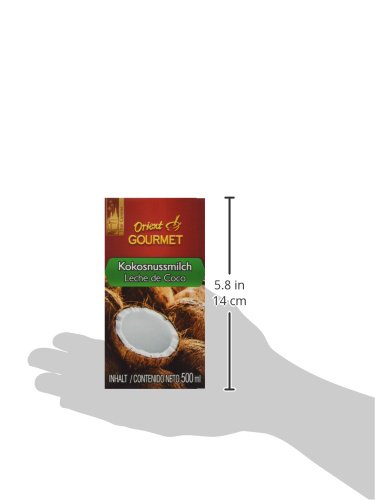 ORIENT GOURMET Kokosnussmilch – Cremige Milch mit typischem Kokosgeschmack – Authentisch thailändische Küche – 4 x 500 ml