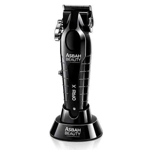 Image of ASBAH Professional X-Pro Hair Clipper - High Efficiency, 8 Guide Combs, Super Torque, Carbon-Treated Precision Blades, Adjustable Lever, Lithium Battery, One-Year Warranty, Lifetime Service