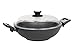 SKK 2751 Titan Induction, Wok in ghisa con Coperchio in Vetro Diametro 32 cm