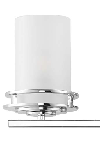 Image of JONATHAN Y Fairfax 3-Light Bathroom Vanity Light 23 inch Metal /Glass, Chrome