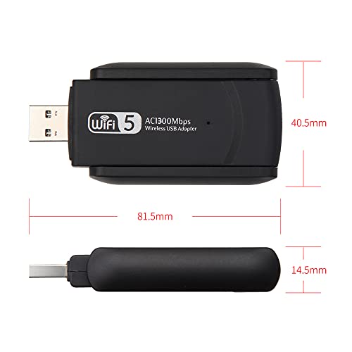 Adaptador WiFi USB sem fios 1300Mbps Lan USB Ethernet 2.4G 5G Dual-Band WiFi Network Card WiFi Dongl