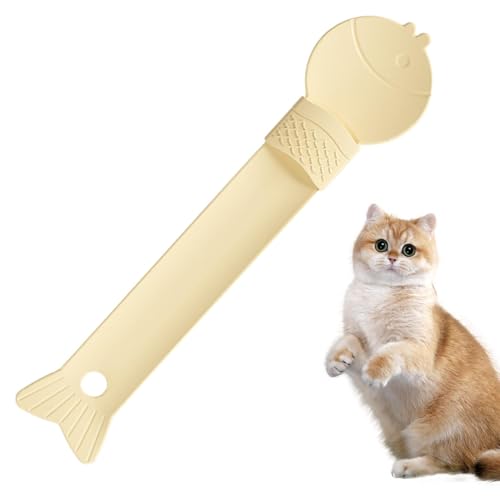スプーン キャットフードストッカー 2色 猫 チュールスプーン 猫のおやつ用品 おやつ押出器 給食スコップ 猫 スプーン 猫用おやつディスペンサー 小さくて便利 簡易給餌 かわいい 非接触型 ?挂可能 洗浄しやすい 持ち運びが簡単 片手で操作可能 全種類の