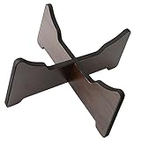 Toyvian Ethereal Drum Stand for Hand Pan Tongue Drum Wooden Bracket Stand Silicone Pad