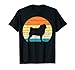 Chien Carlin Retro Sunset Mignon Animal Lover Pug Cadeau T-Shirt