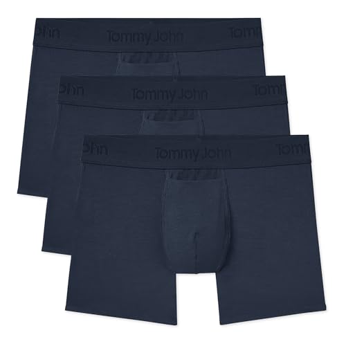 Image of Tommy John Men's Trunk 4 inch Underwear, Second Skin Boxers with Supportive Contour Pouch, Soft, Breathable Stretch Fabric Boxers