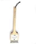 Deluxe Large Wood BBQ Brush Palmyra Bristles (Safe-Contains No Metal Bristles)
