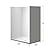 WOODBRIDGE 60 in. L x 36 in. W x 75 in. H Alcove Solid Surface Shower Combo Kits with Glue Up Shower Walls in Glossy White and Single Threshold Shower Base in White