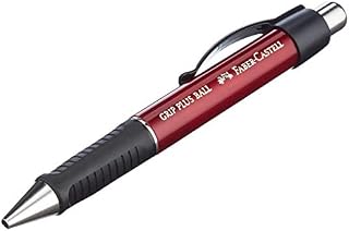 Faber-Castell Grip Plus 07 Metallic Black Ball Pen - Blue Ink