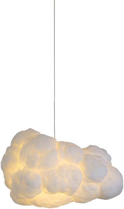 Suspension unique et lustre nuage coton blanc plafonnier LED moderne chambre enfant 50cm