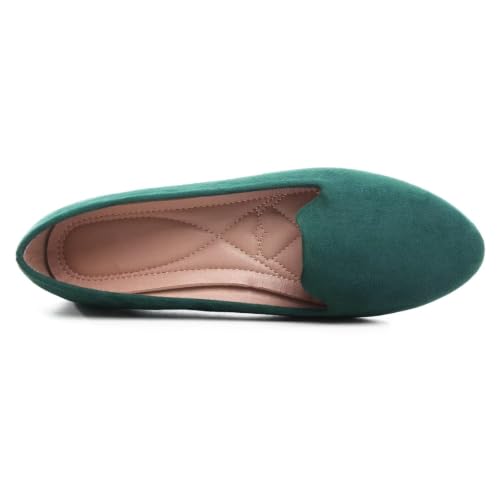 Image of Dear Time Women's Casual Loafers Flats Comfortable Round Toe Dress Shoes Slip On Ballet Flats for Women Work Office Shoes
