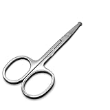 JINGYAN Tijeras Beauty Round Head Scissors Makeup Safety Eyebrow Tools Nasal Hair Clips