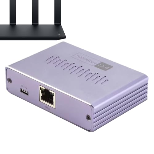 Divisor de cable Ethernet, divisor Ethernet de 1 a 4 puertos, transmisión de datos de alta velocidad para ordenador portátil TV Box impresora PC cámara