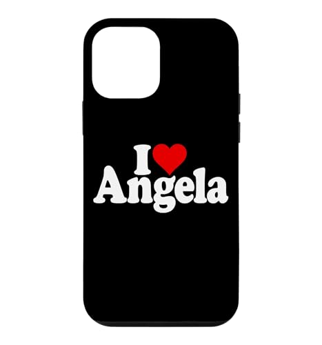 I LOVE HEART ANGELA ANGIE NAMEON A TEE �X�}�z�P�[�X iPhone 12 mini �p