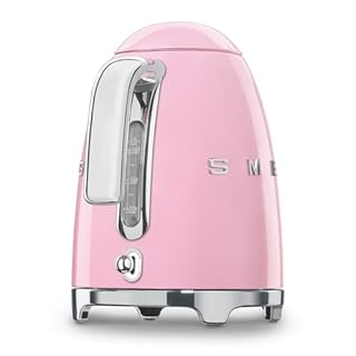 Smeg 50's Retro Style Kettle, 1.7L, 7 Cups, Automatic Shut Off, Pink, KLF03PKUS
