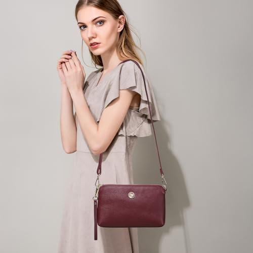 Image of SENDEFN Small Crossbody Phone Purses for Women Vegan Leather Crossbody Bags Shoulder Handbags