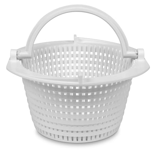 Skimmerkorb Mini Standard 15 5 cm - Stabiler Kunststoffkorb mit Henkel - Passend für Mini- & Breitmaulskimmer - Arretierbar - Innenmaß 12 4 cm - Höhe 7 5 cm