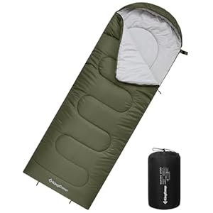 KingCamp Sleeping Bag 3 Season- Lightweight Waterproof Camping Sleeping Bag Indoor & Outdoor Use for Adults Kids for Hiking Backpacking and Camping with Compression Sack