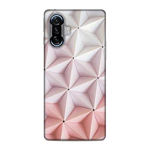 Image of Printed Mobile Back Hard Case Cover for Xiaomi Poco F3 GT | Pink Stars, Multi Stars Black dot -2180