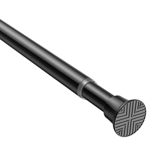 Image of AIZESI Adjustable Tension Rod - 18-36 inch, Black, No Drilling, Small, Expandable