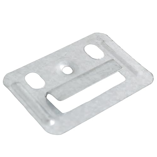 Image of TAODAN 100PCS Wood Fiberboard Clip 50x35mm with Screws Stainless Steel Fixing Piece Integrated Wall Panel Clip for Wood Wall Panel Bamboo Wall Panel Furniture Fixing Hanger Wall Panel Clip (Pack of 2)