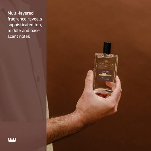 Image of Cremo Cologne for Men, Casked Vanilla, 3.4 Fl Oz