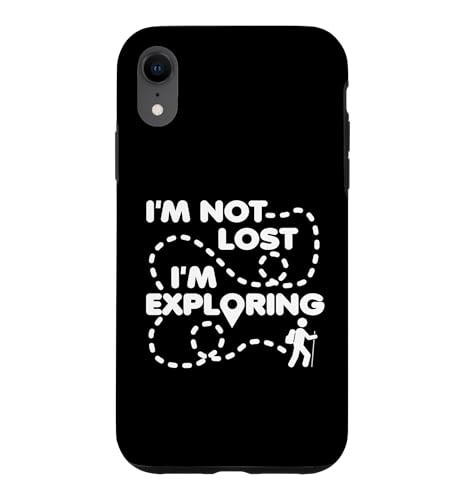 I'm Not Lost, I'm Exploring Camping �n�C�L���O ���� �g���C�� �_�[�N �X�}�z�P�[�X iPhone XR �p
