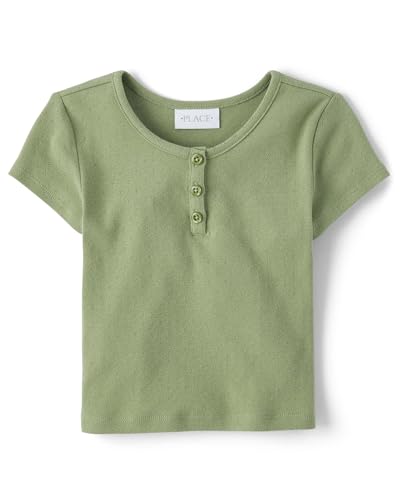 Image of The Children's Place Girls' Basic Short Sleeve Knit Shirts