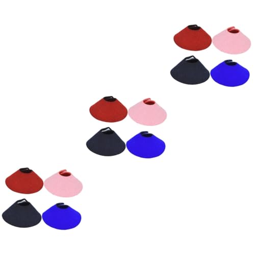 Housoutil 3sets Parrot Bird Neckwear Recovery Collar Operation Fabric Lovely Design for Parrot 4pcs*3