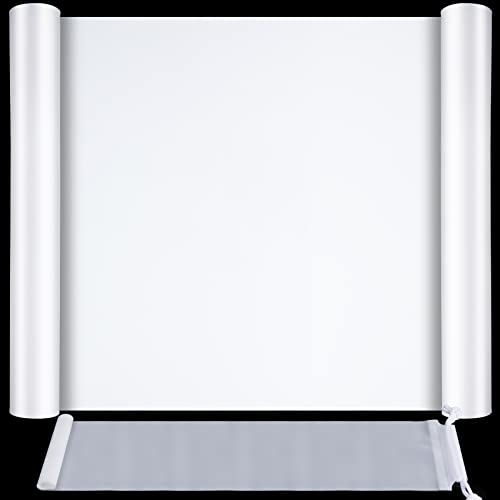 FANDAMEI Silikonmatte 60x40 cm, Silikonfolie Bastelmatte Silikon Unterlage Antihafte rutschfeste Tischmatte Arbeitsmatte Thekenmatte mit Aufbewahrungsbeutel, für Handwerk, DIY Zubehöre, Weiß