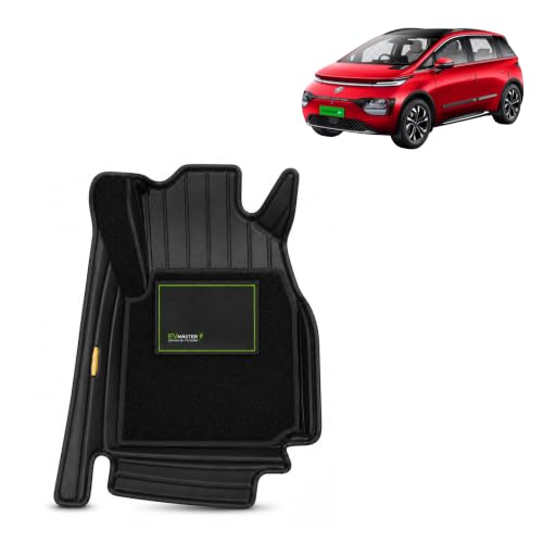 Image of EV MASTER 11D Car Floor Mats for MG Windsor EV Hybrid (2026 Onwards) Complete Set | Anti Slip Full Coverage Premium Luxury Mats | Washable Waterproof All Weather Car Floor Mats