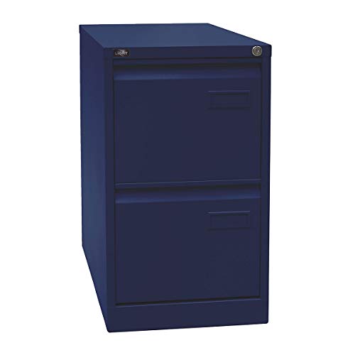 BISLEY Light Hängeregistraturschrank, einbahnig, DIN A4, 2 HR-Schubladen, Metall, 355 Silber, 62.2 x 41.3 x 71.1 cm