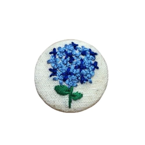 【感謝♡sale】リボン刺繍ブローチ　ハンドメイド　くるみボタン　2個 くるみボタン・ブローチセット サークル 40・2個入 | 商品紹介