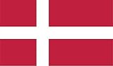 JMM Industries Denmark Flag Vinyl Decal Sticker Kongeriget Danmark Danish Car Window Bumper 2-Pack 5-Inches by 3-Inches Premium Quality UV-Resistant Laminate PDS416