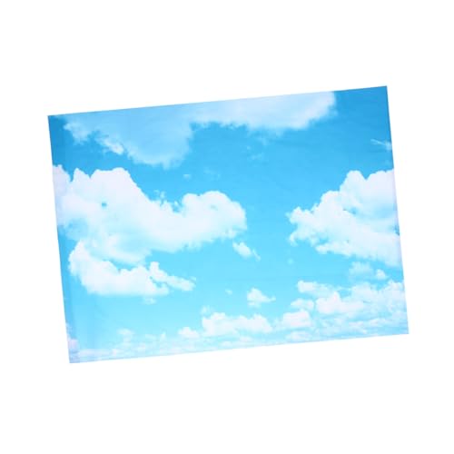 Tapisserie bleu ciel pour arrière-plan de studio photo et coin photomaton de fête
