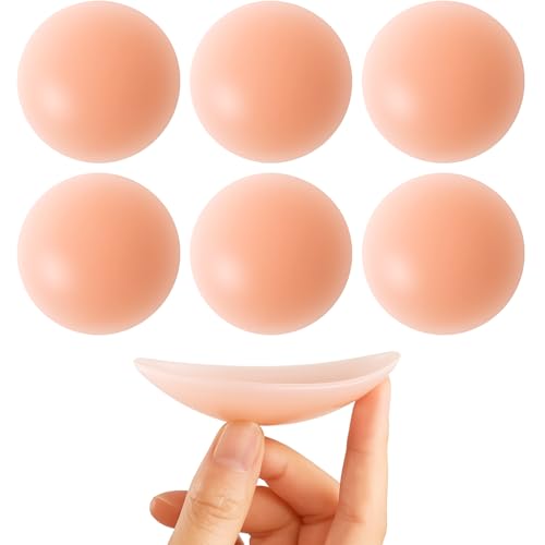 Protetor Tapa Mamilos de Silicone - 6 Unidades (3 Pares) | Adesivo Reutilizável, Confortável e Discr