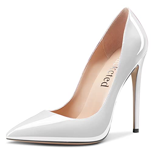 Escarpins bout pointu talon aiguille 12 cm pour mariage et bureau chic