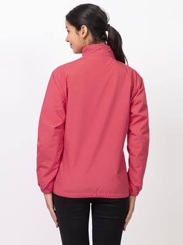 Image of Minter Full Sleeve Regular Fit Stylish Zippered with Pockets Solid Windcheater for Women