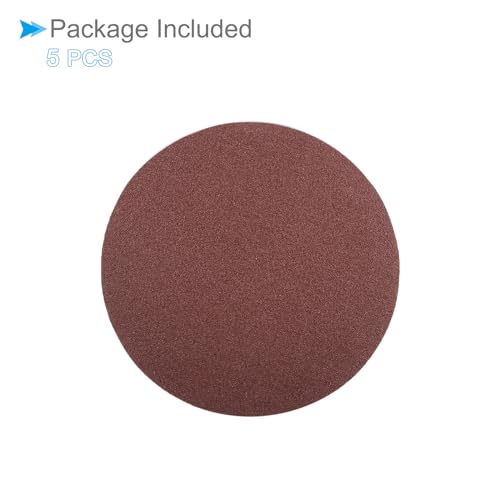 CoCud PSA Schleifscheiben, 6 Zoll Durchmesser, 120 Körnungen, selbstklebendes Schleifpapier - (Anwendungen: für Holzbearbeitung und Metallbearbeitung), 5 Stück